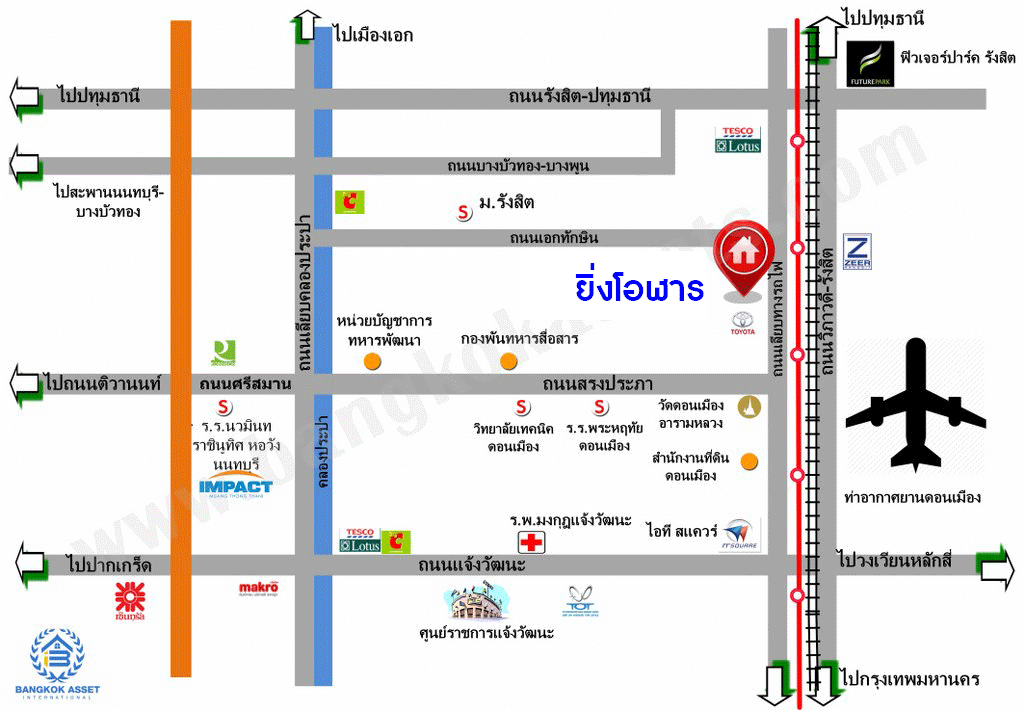 บ้านมือสองตกแต่งใหม่ ม.ยิ่งโอฬาร ดอนเมือง ทาวน์โฮม 3 ชั้น หลังใหญ่ เนื้อที่ 32.2 ตร.ว. ฟังก์ชัน 4 ห้องนอน 5 ห้องน้ำ จอดรถได้ 1 คัน บนทำเลศักยภาพ หน้าโครงการติดถนนวิภาวดี ใกล้สนามบินดอนเมือง ฟิวเจอร์พาร์ครังสิต, ม.รังสิต จุดขึ้นทางด่วน และรถไฟฟ้าสายสีแดง "สถานีดอนเมือง"